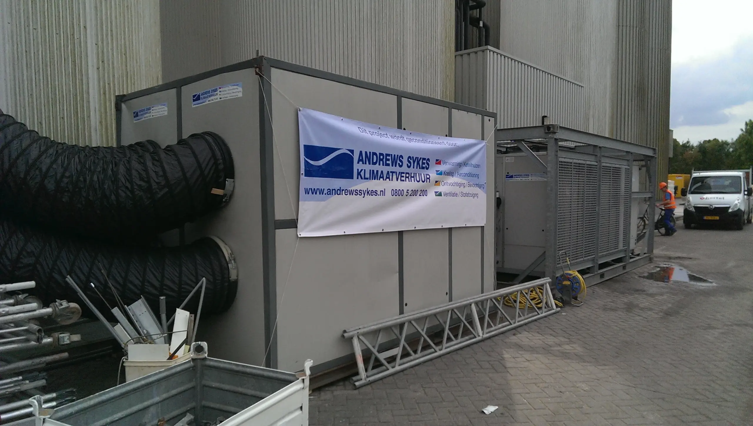 Chillers en Fan Coils In Zuivelfabriek