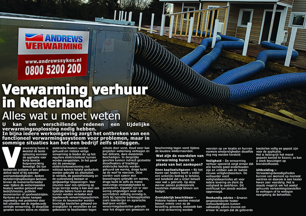 Verwarming verhuur in Nederland – Dit moet u weten