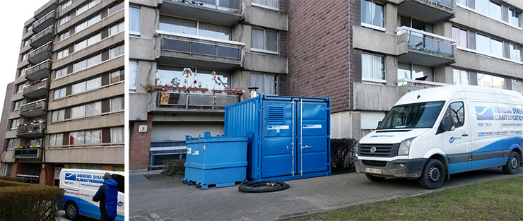 Andrews Sykes verwarmt flats in Molenbeek