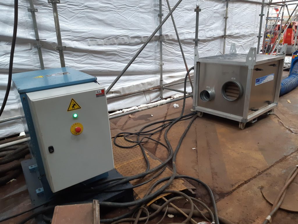 Verwarming én Ontvochtigingscombinatie bij renovatie van legerbasis