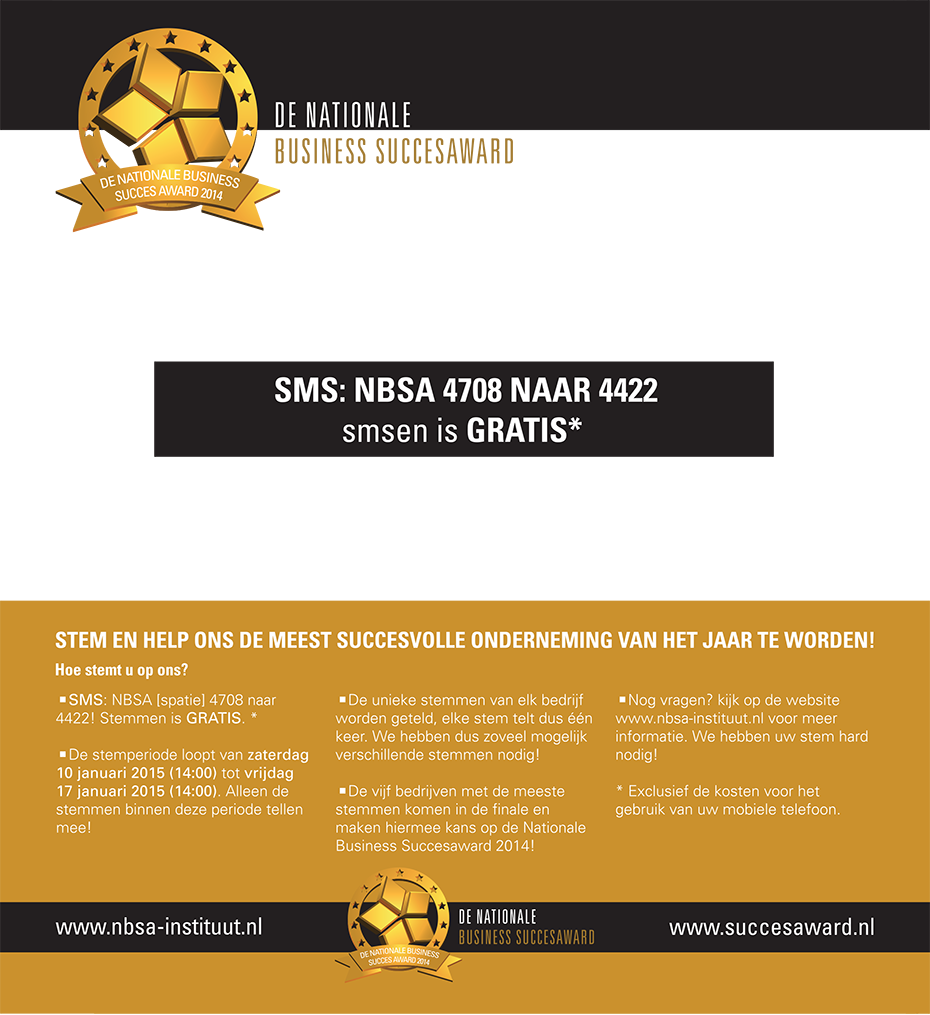 Branchewinnaar Succes Award